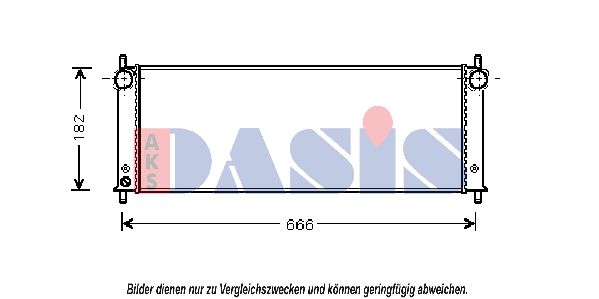 AKS DASIS Радиатор, охлаждение двигателя 172003N